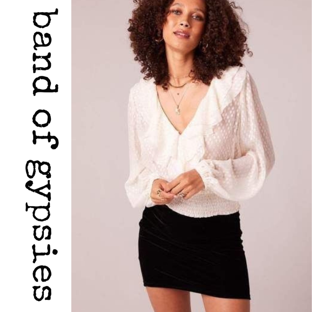 Band of Gypsies - Ara Top - Cream - Size Small - Picture 2 of 5